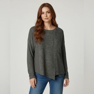 Femme Fatale Asymmetrical Knit Pullover Sweater